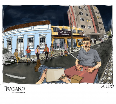 Rua Trajano Reis, por Vinicius Prates. 