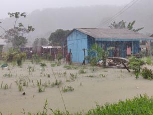 Guaraqueçaba, no litoral do Estado, sofre com estragos e alagamentos causados pela chuva