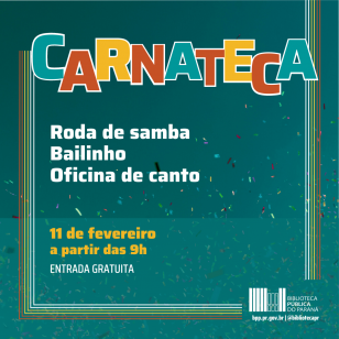 Pré-carnaval na Biblioteca Pública do Paraná tem roda de samba