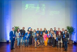 Finalistas e vencedores da etapa estadual do 9º Prêmio Sebrae de Jornalismo, realizada em 2022. Foto: Inove.
