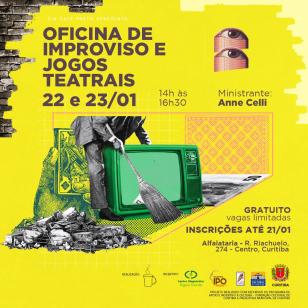 Espetáculo "Sinal de Vida" estreia em fevereiro no Teatro Novelas Curitibanas e propõe oficina de improviso gratuita neste mês